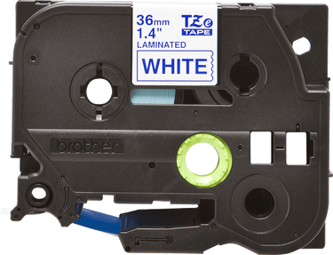 Genuine Brother TZe-263 Labelling Tape Cassette Blue on White, 36mm wide, 8m long Compatible with a wide range of Brothers P-touch printers